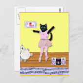 Kat ballet Briefkaarten (Voorkant / Achterkant)