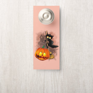 Kat Bang Door Pompoen Fun Halloween Karakter