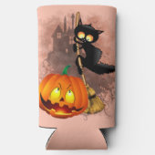 Kat Bang Door Pompoen Fun Halloween Karakter (Achterkant)