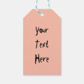 Kat Bang Door Pompoen Fun Halloween Karakter Cadeaulabel (Achterkant)