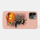 Kat Bang Door Pompoen Fun Halloween Karakter Case-Mate iPhone Case (Achterkant (horizontaal))