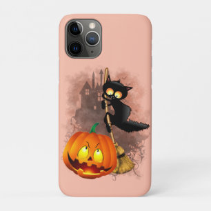Kat Bang Door Pompoen Fun Halloween Karakter iPhone 11 Pro Hoesje