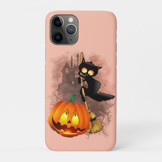 Kat Bang Door Pompoen Fun Halloween Karakter Case-Mate iPhone Case (Achterkant)