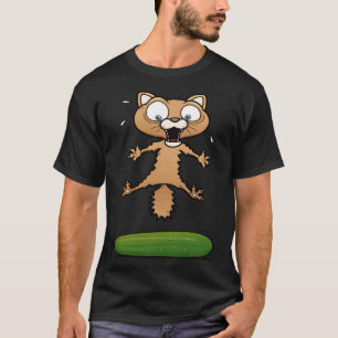 Kat bang voor Komkommer Kitty Kat T-shirt