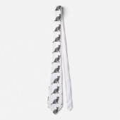 KAT BAR CODE Kittie Barcode Huisdier Patroon Ontwe Stropdas (Voorkant)