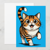 kat bedankkaart (Voorkant / Achterkant)