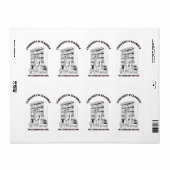 Kat Bibliothecaris Esthetische Kunstposter Etiket (Full Sheet)