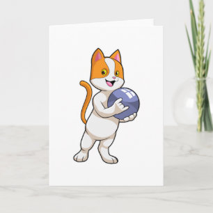 Kat bij Bowling met Bowlingbal Kaart