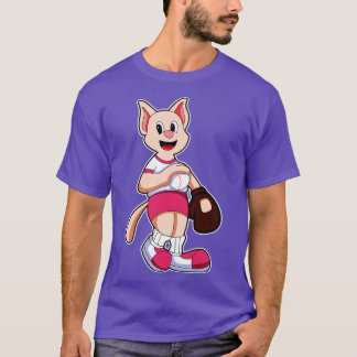 Kat bij honkbalsport t-shirt