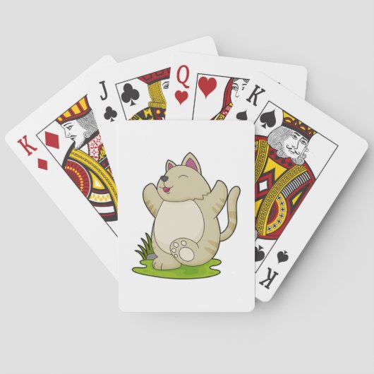 Kat bij Yoga Pokerkaarten (Achterkant)