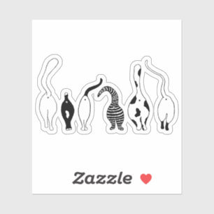 Kat Billen op maat gesneden vinyl stickers