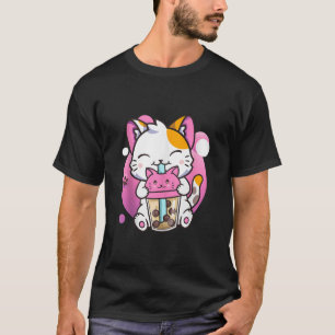 Kat Boba thee Kawaii anime grappige geschenken voo T-shirt