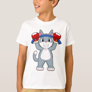 Kat Bokser Bokshandschoenen Boksen T-shirt