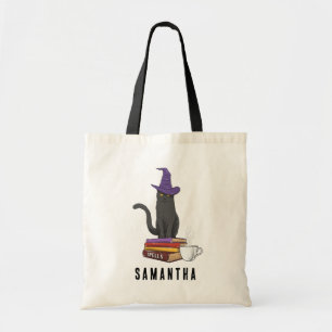 Kat Books Potion and Spells Halloween Personalized Tote Bag