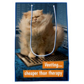 Kat boven gort medium cadeauzakje (Achterkant)