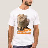 Kat boven gort t-shirt (Voorkant)