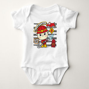 Kat brandweerman romper