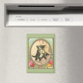 Kat Bride en Groom Wedding Day Magneet (Insitu (Vaatwasser))