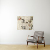 kat Briefkaart Franse Kittens Tapestry Wandkleed (In Situ (horizontaal))