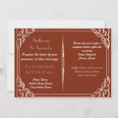 Kat-bruiloft Kaart (Achterkant)