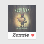 Kat Buccaneer's Sunset Quest Vinyl Sticker (Vel)