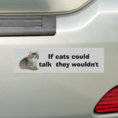 Kat-Bumpersticker Bumpersticker (Op auto)