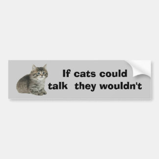 Kat-Bumpersticker Bumpersticker