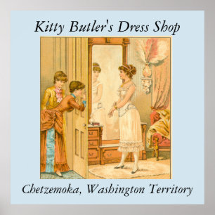 Kat Butler's dress shop Poster