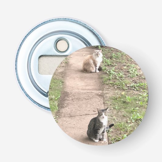 Kat Button Flesopener (Voorkant)
