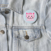 Kat-Button, kattenlade-Button, Kitten-Button Ronde Button 5,7 Cm (In situ)