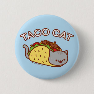 Kat-Button - "TACO CAT" Ronde Button 5,7 Cm
