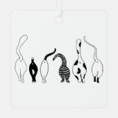 Kat Butts Metalen Ornament (Achterkant)