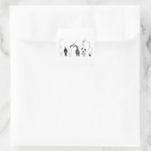 Kat Butts Vierkante Sticker (Tas)