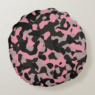 Kat Camo Rond Kussen
