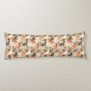 Kat Camouflage Bloem Strand Huis Decor Unieke Bed Lichaamskussen