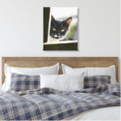 Kat Canvas Afdruk (Insitu (Slaapkamer))