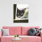 Kat Canvas Afdruk (Insitu (Woonkamer))