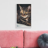 Kat Canvas Afdruk (Insitu (Woonkamer))