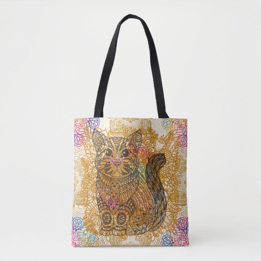Kat-Canvas tas (Voorkant)