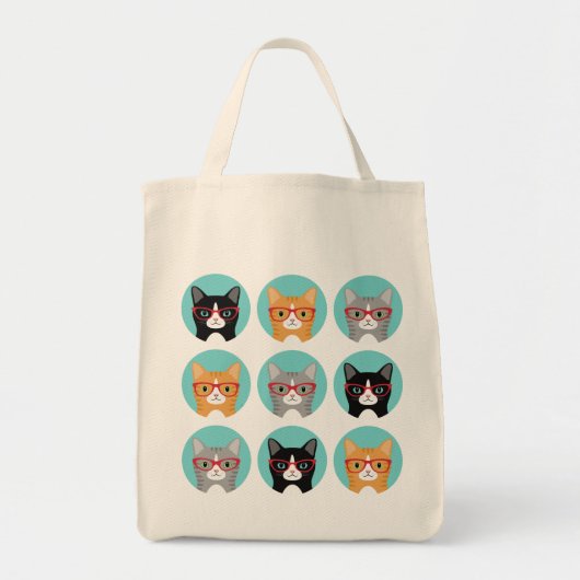 Kat Canvas tassen (Voorkant)