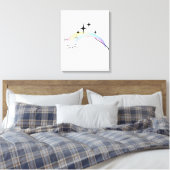 Kat canvas tiener afdruk (Insitu (Slaapkamer))