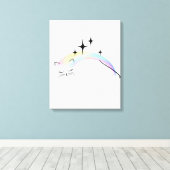 Kat canvas tiener afdruk (Insitu (Houten vloer))
