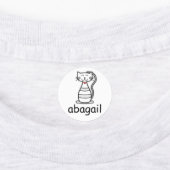 Kat-Cartoon Labels (Aangebracht)