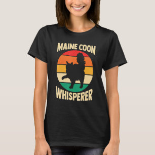 Kat Cat mam Papa Parent Maine Coon Whisper T-shirt
