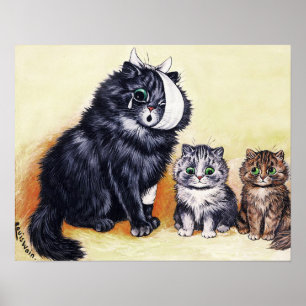 Kat Catastrofe, Louis Wain Poster