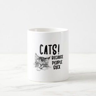 Kat Cats Pet Kitten Cat Lover Cute Funny Gift Idee Koffiemok