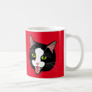 Kat Chat COFFEE MEOW! door BlissAndKittens Koffiemok