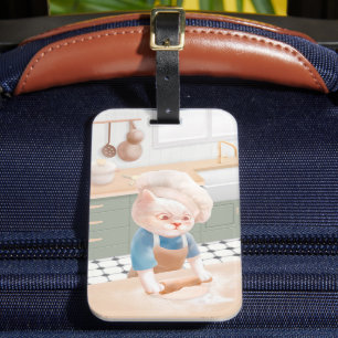 Kat Chef Bakken in de Keuken Bagagelabel