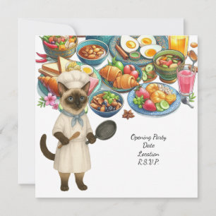 Kat Chef Kookfeest voor Kattenliefhebbers Kaart