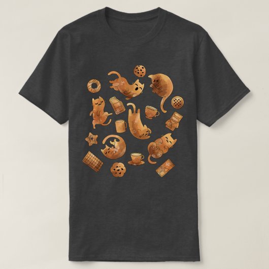Kat Chocolade T-shirt (Design voorkant)